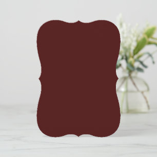 Solid Burnt Maroon Bracket Edge Flachbildschirm-Gr Karte