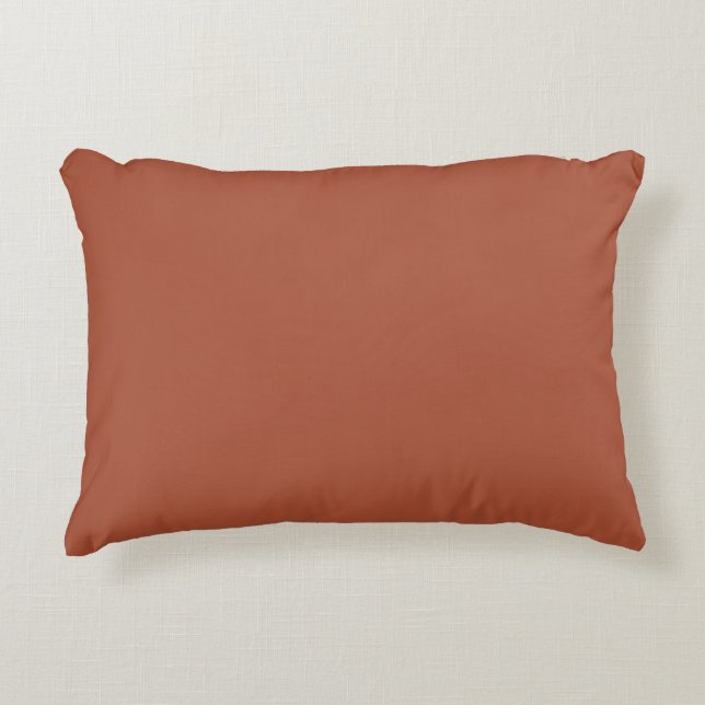 Solid Burnt Orange Dekokissen (Vorderseite)