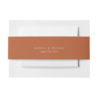 Solid Burnt Rost Orange Color Wedding