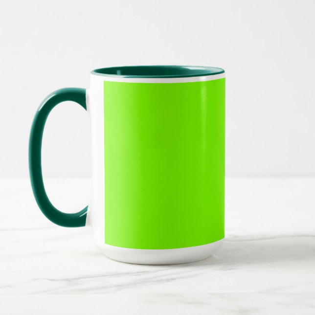 Solid Chartreuse-Tasse Tasse (Links)