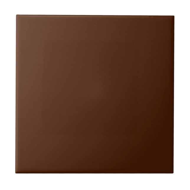 Solid Chocolate Brown Keramik Tile Fliese (Vorderseite)