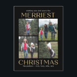 Solid Clean Collage Weihnachtskarte Feiertagspostkarte<br><div class="desc">Feiern Sie die Saison mit dieser modernen und stilvollen Karte von Berry Berry Sweet. Besuchen Sie berryberrysweet.com für stilvolle Schreibwaren und personalisierte Geschenke!</div>