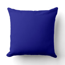 Solid Clear Bright Navy Blue Throw Kissen AH2023