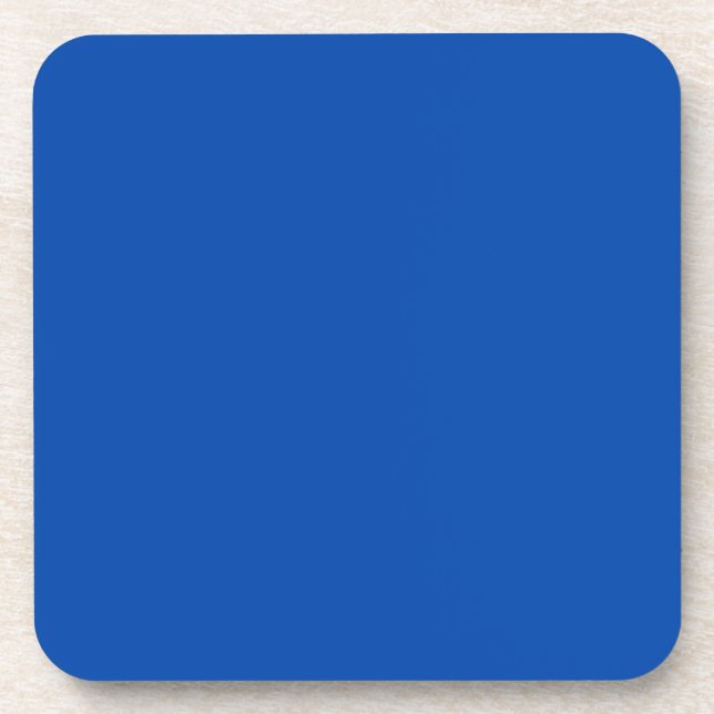 Solid Cobalt Blue Untersetzer (Vorderseite)