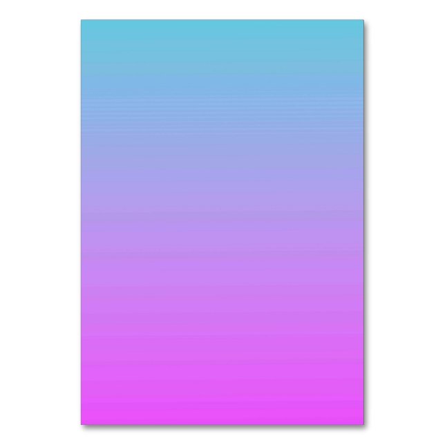 Solid Color American Tischnummer Card (Vorderseite)