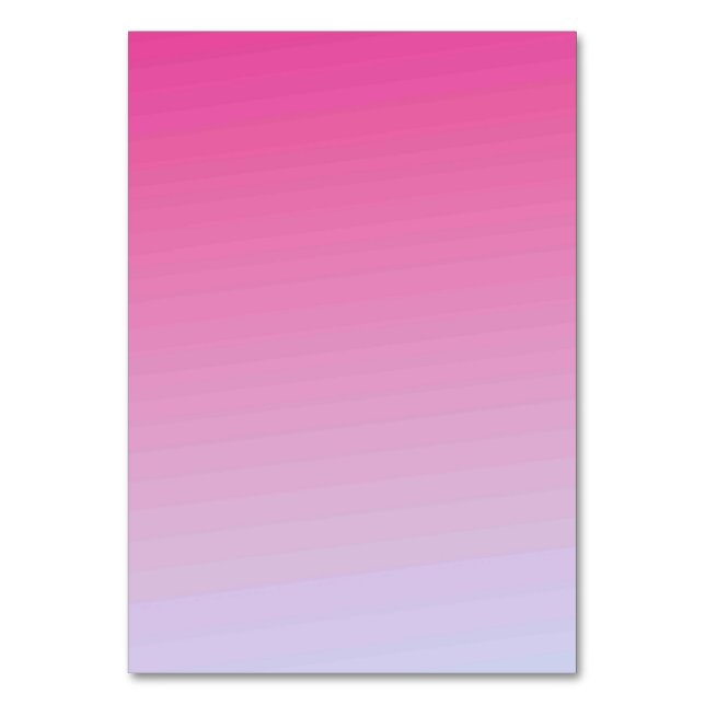 Solid Color American Tischnummer Card (Vorderseite)