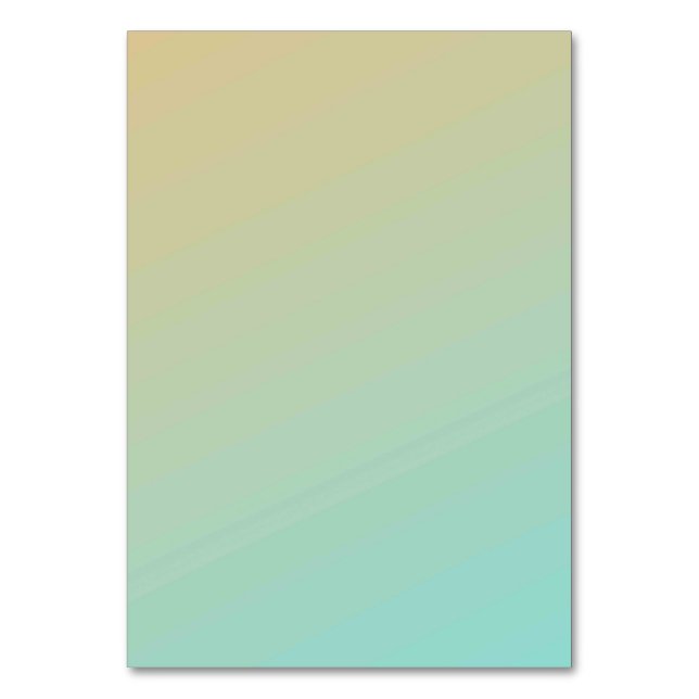 Solid Color American Tischnummer Card (Vorderseite)