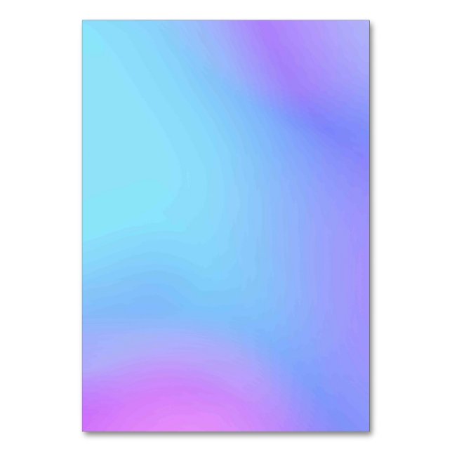 Solid Color American Tischnummer Card (Vorderseite)