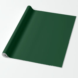 Solid color dark green geschenkpapier