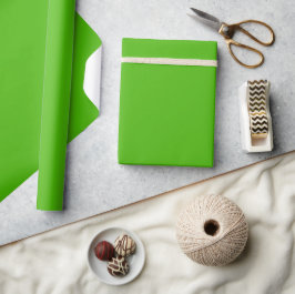Solid color kelly green geschenkpapier