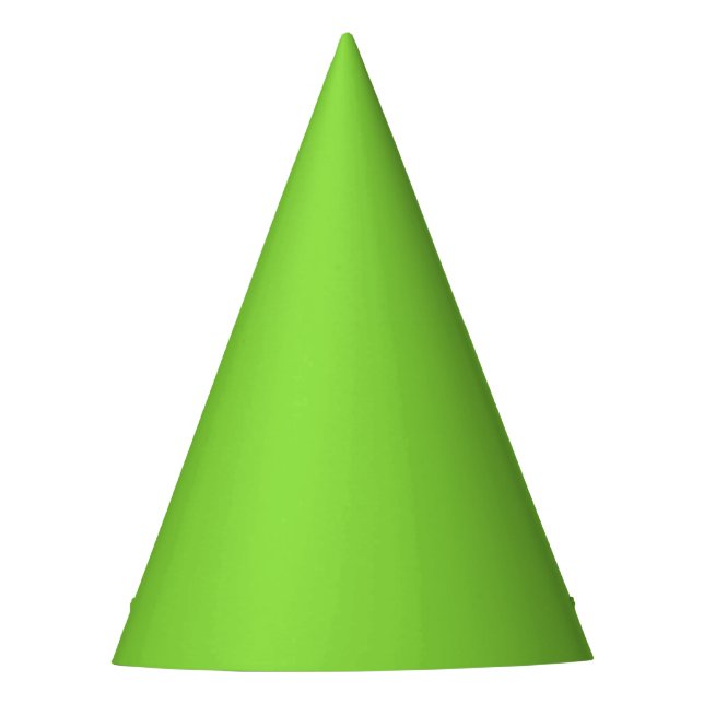 Solid color kiwi green partyhütchen (Vorderseite)