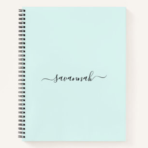 Solid Color Monogram Sketchbook Notizbuch
