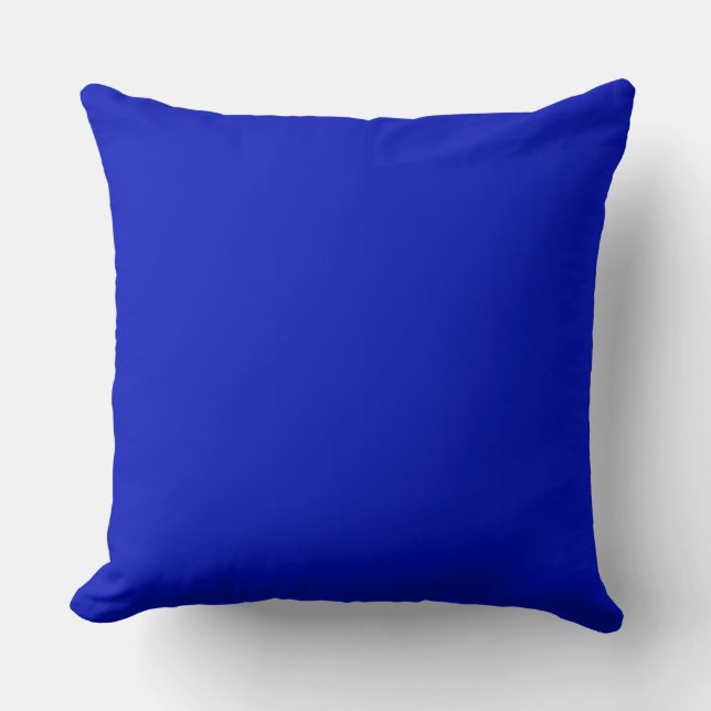 Solid Color: Royal Blue Kissen (Vorderseite)