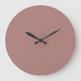 Solid Color Wall Clock - Dusty Rose Große Wanduhr