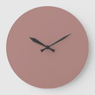 Solid Color Wall Clock - Dusty Rose Große Wanduhr