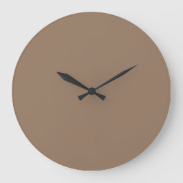 Solid Color Wall Clock - Einfach Taupe Große Wanduhr