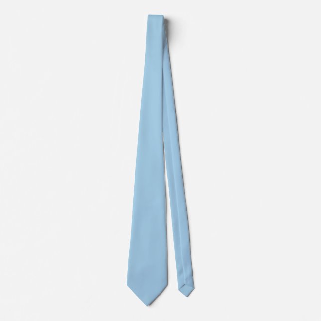 Solid Cornflower Blue Necktie Krawatte (Vorderseite)