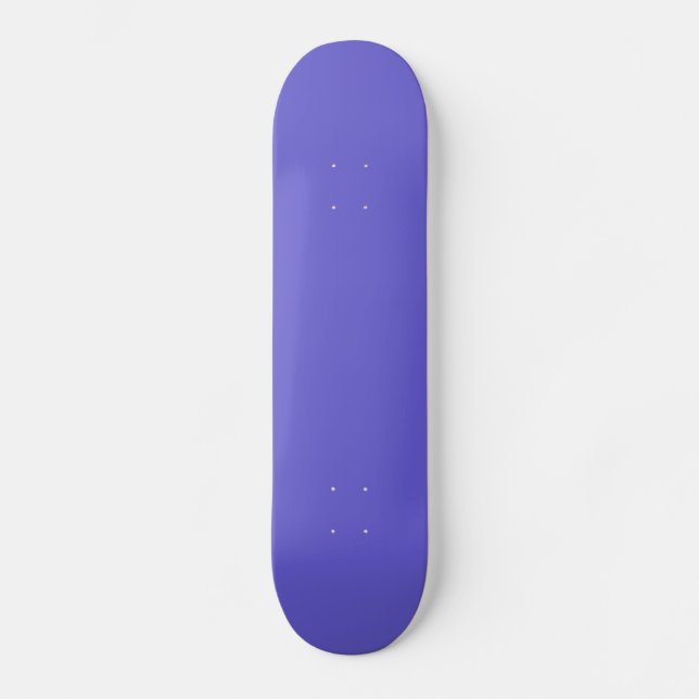 Solid Cornflower Blue Skateboard (Vorderseite)
