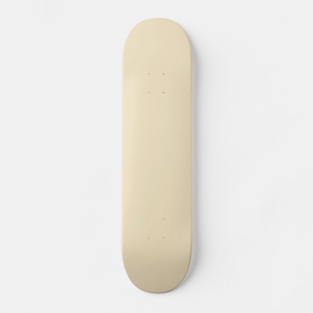Solid Cream Skateboard (Vorderseite)