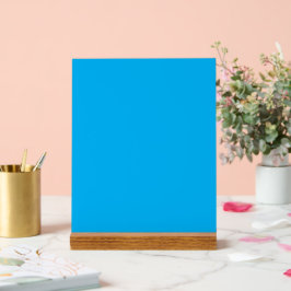 Solid Cyan Blue Background Acrylschild