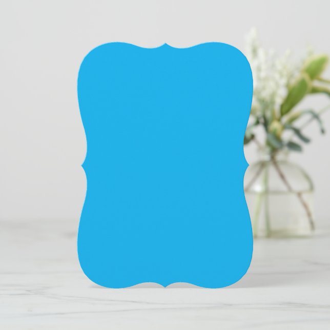 Solid Cyan Blue Background | Sommerminimalstil (Stehend Vorderseite)
