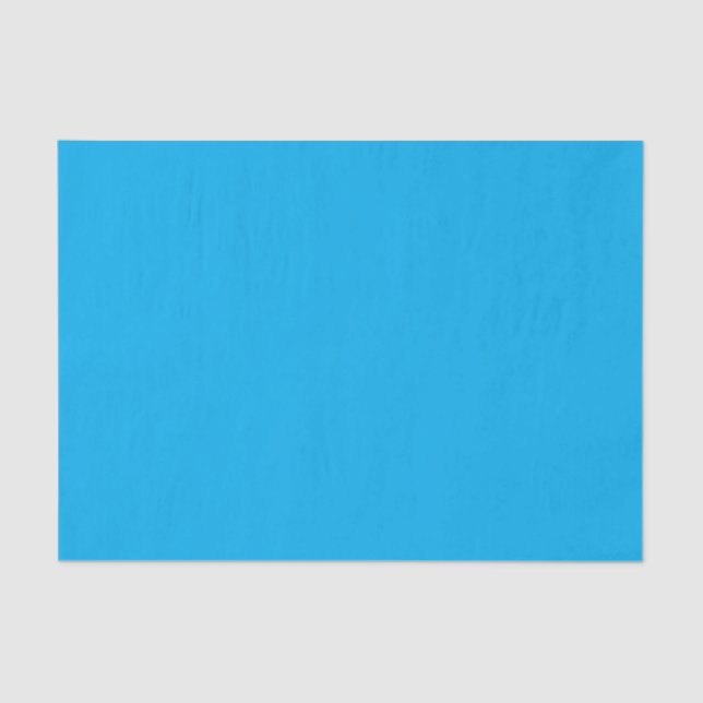 Solid Cyan Blue Background | Summer Minimal Style Seidenpapier (Vorderseite)