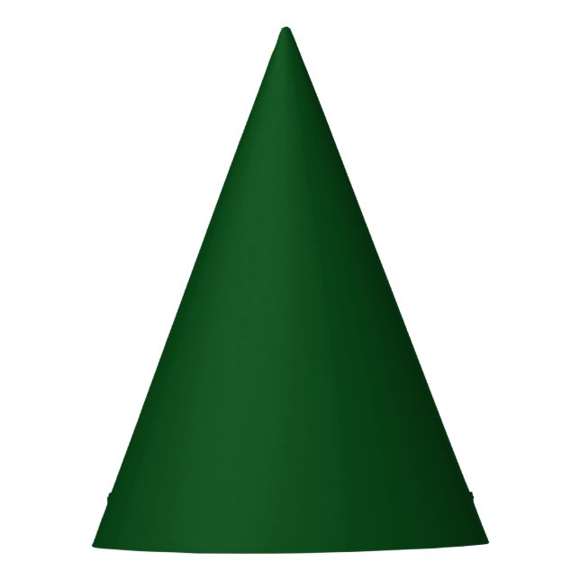 Solid Dark Forest Green Color Partyhütchen (Vorderseite)