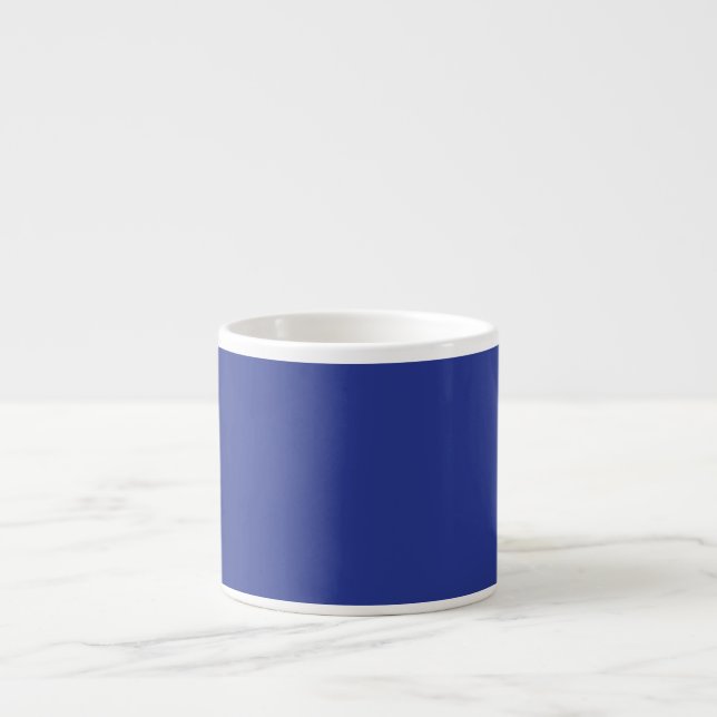 Solid Deep Blue Backdrop | Bold Minimalist Design Espressotasse (Vorderseite)
