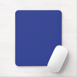 Solid Deep Blue Backdrop | Bold Minimalist Design Mousepad
