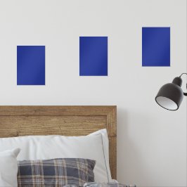 Solid Deep Blue Background | Minimalistisches Desi Bilderwand Sets