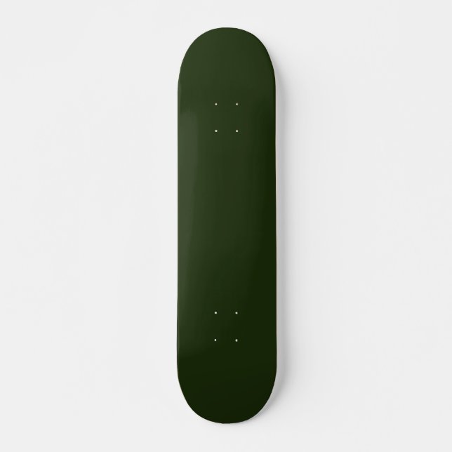 Solid deep forest green skateboard (Vorne)