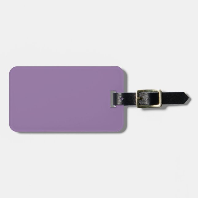 Solid dull purple violet gepäckanhänger (Vorderseite horizontal)