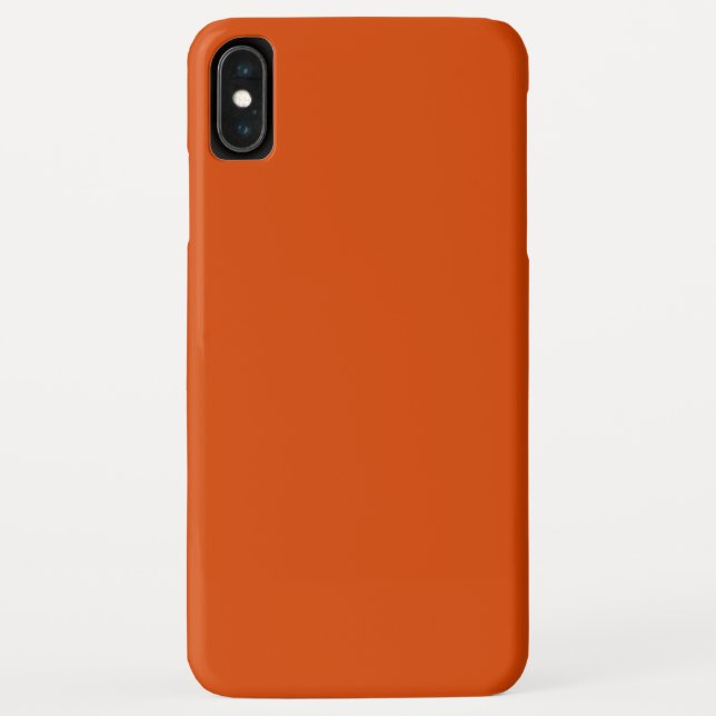Solid dunkel verbrannte Orange Case-Mate iPhone Hülle (Rückseite)