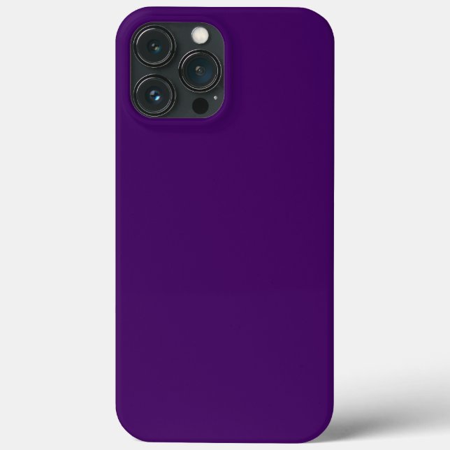 Solid dunkle Violette lila Case-Mate iPhone Hülle (Rückseite)