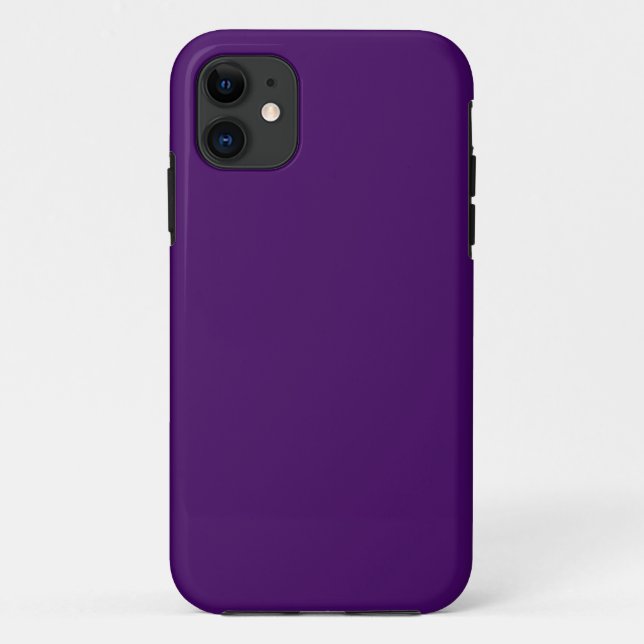 Solid dunkle Violette lila Case-Mate iPhone Hülle (Rückseite)