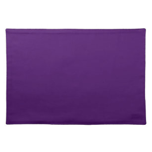 Solid dunkle Violette lila Stofftischset