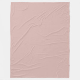 Solid Dusty Blush Fleecedecke