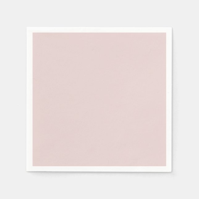 Solid Dusty Pink Light Elegant Minimalistisch Serviette (Vorderseite)