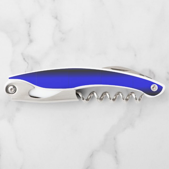 Solid Electric Blue Kellnermesser (Vorderseite)