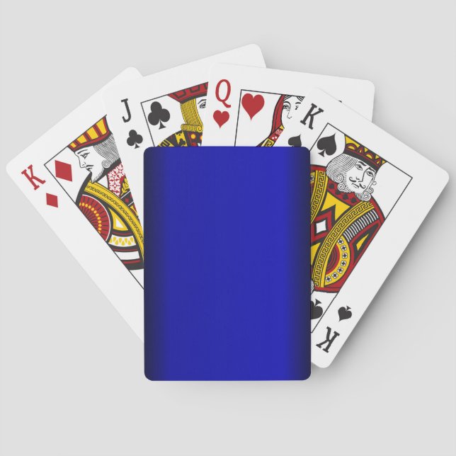 Solid Electric Blue Spielkarten (Rückseite)