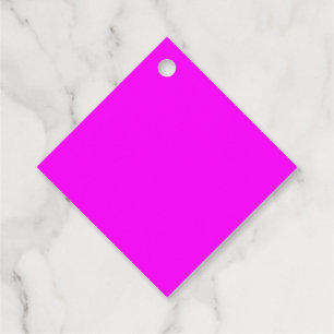 Solid Fuchsia Gift Tags in Diamantform Geschenkanhänger