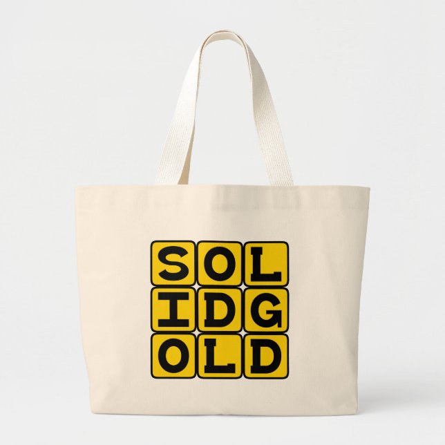 Solid Gold, Internet Meme Jumbo Stoffbeutel (Vorne)