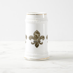 Solid Gold Lilie Stein Bierglas
