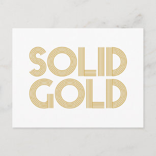 SOLID GOLD POSTKARTE