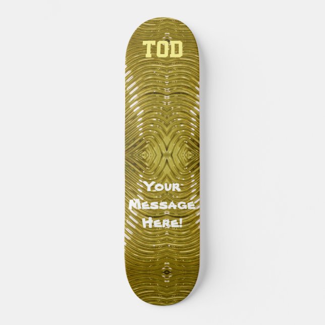 Solid Gold Skateboard (Vorderseite)