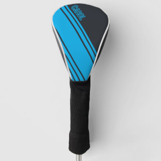 Solid grau und blau individuell anpassbar golf headcover