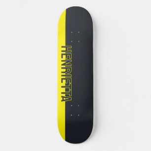 Solid grau und gelb individuell anpassbar skateboard