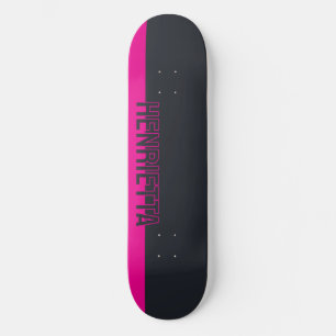 Solid grau und rosa individuell anpassbar skateboard