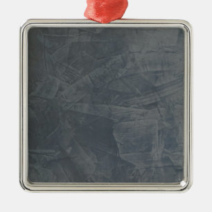 Solid Gray Silbernes Ornament