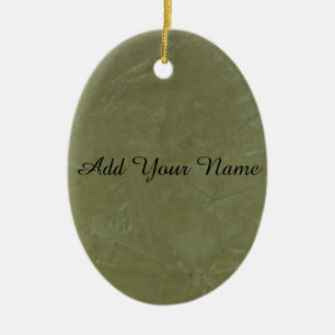 Solid Green Keramik Ornament